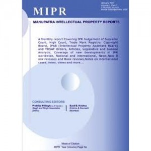 Manupatra Intellectual Property Reports [MIPR]